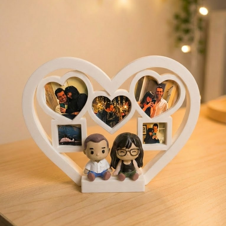 Marco "Nuestros Momentos" con Figuras 3D